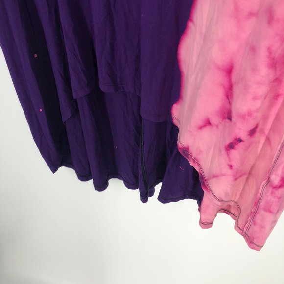 🩷FREE PEOPLE | Tie Dye High Low Maxi Dress S💜 - Picture 3 of 6